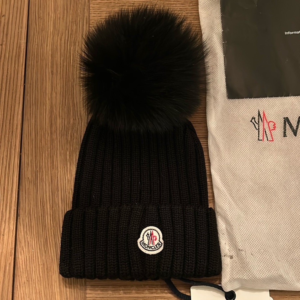 Authentic Moncler Black Hat